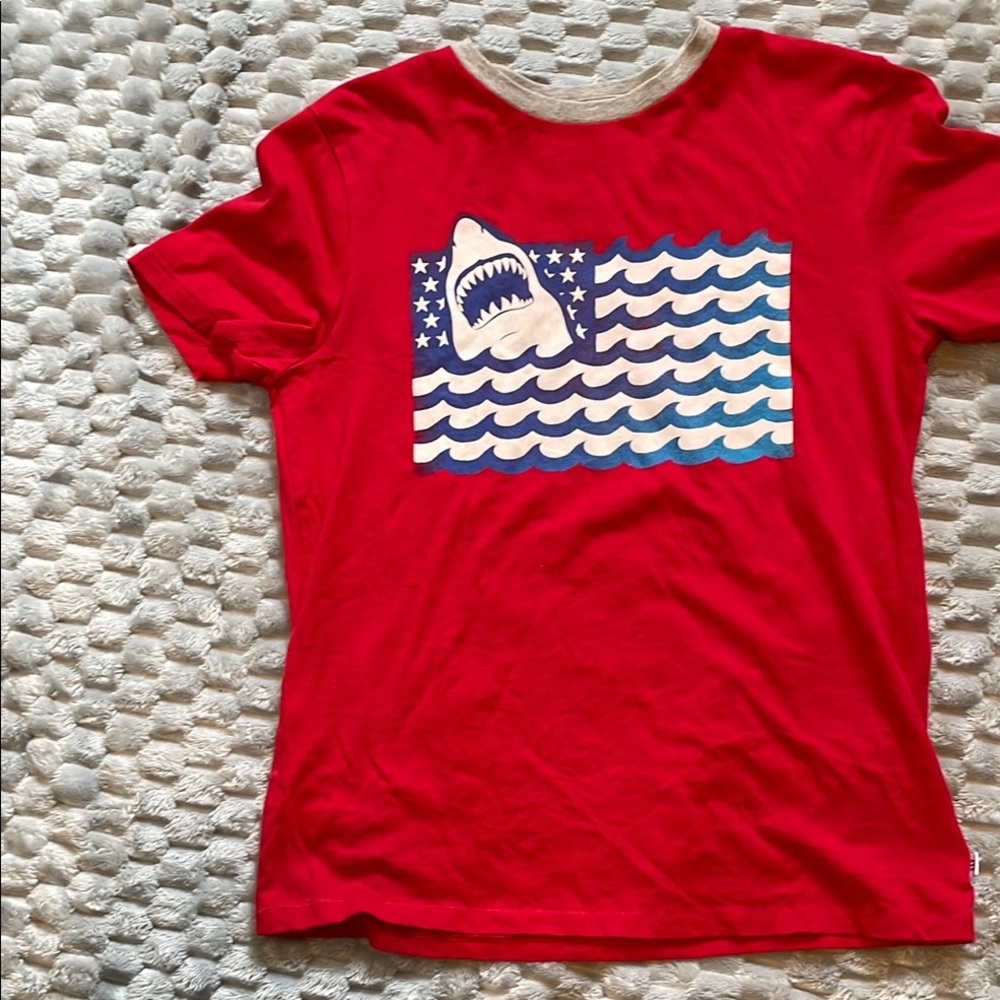 Old Navy Red and White Short Sleeve Tees